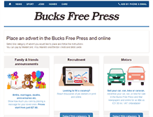 Tablet Screenshot of adbooker.bucksfreepress.co.uk